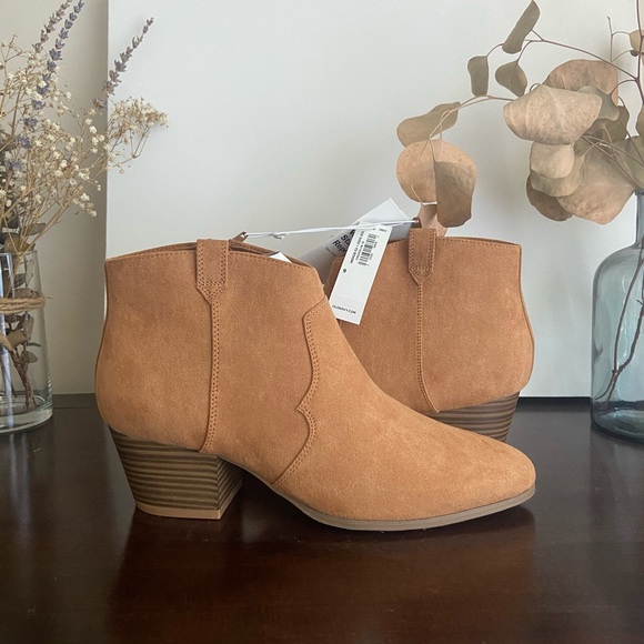 Light Brown Booties - Picture 1 of 6